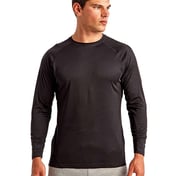 Front view of Panelled Long Sleeve Tech T-Shirt