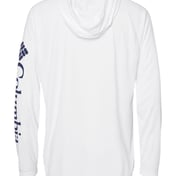 Back view of PFG Terminal Tackle™ Hooded Long Sleeve T-Shirt