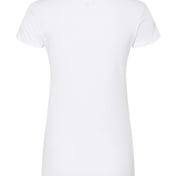 Back view of Women’s Fine Jersey Slim Fit T-Shirt