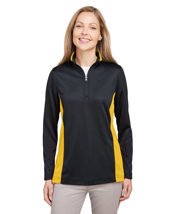 Front view of Ladies’ Flash Snag Protection Plus IL Colorblock Quarter-Zip