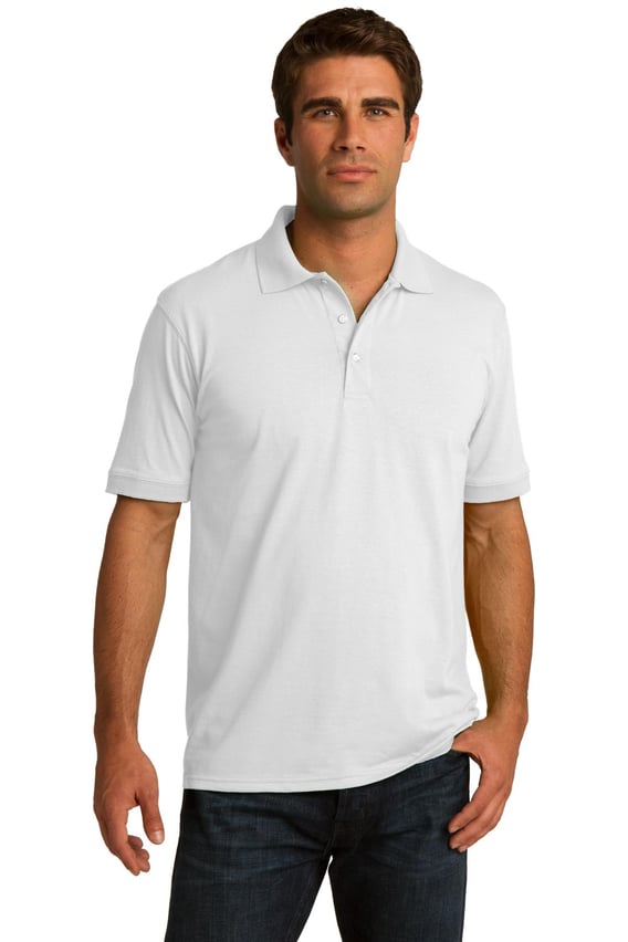Front view of Tall Core Blend Jersey Knit Polo