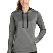 Front view of Women’s PosiCharge ® Sport-Wick ® Heather Fleece Hooded Pullover