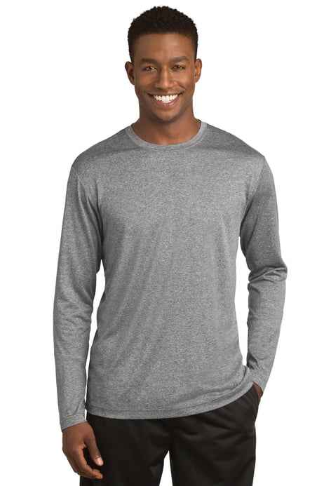 Front view of Long Sleeve Heather Contender Tee