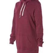 Side view of Women S Special Blend Hooded Sweatshirt Dress