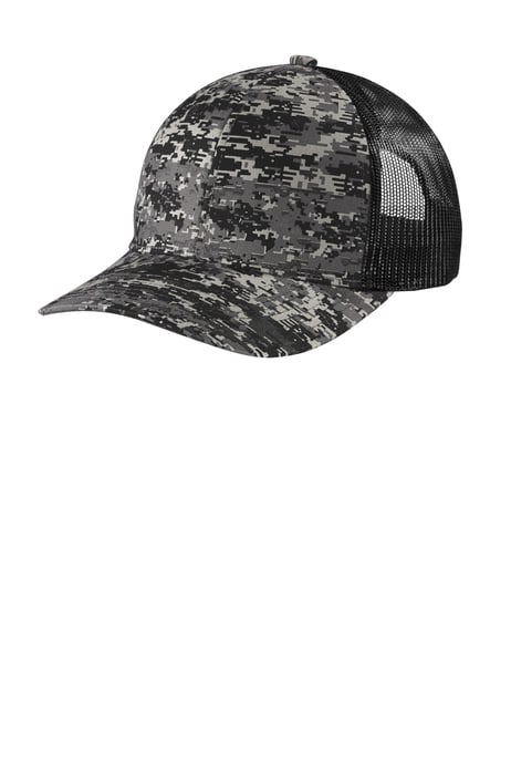 Frontview ofDigi Camo Snapback Trucker Cap