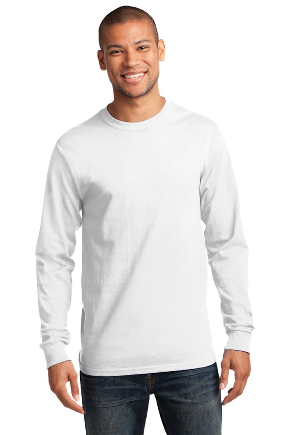 Front view of Tall Long Sleeve Essential Tee