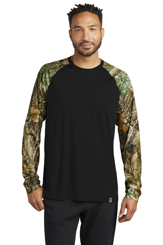 Front view of Realtree® Colorblock Performance Long Sleeve Tee
