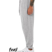 Side view of FWD Fashion Unisex Sueded Fleece Jogger Pant