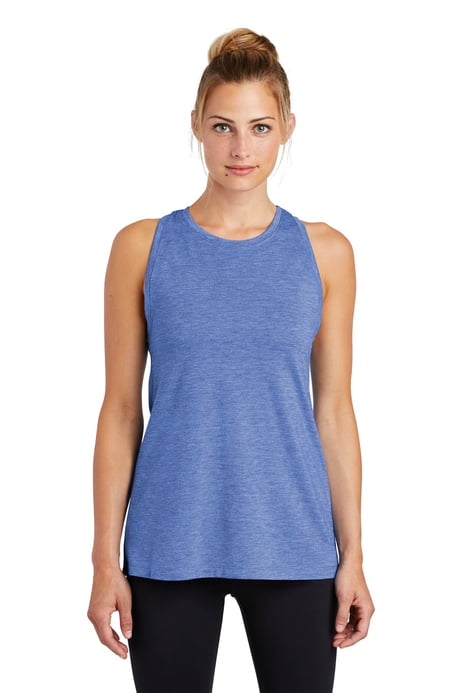 Front view of Women's PosiCharge ® Tri-Blend Wicking Tank