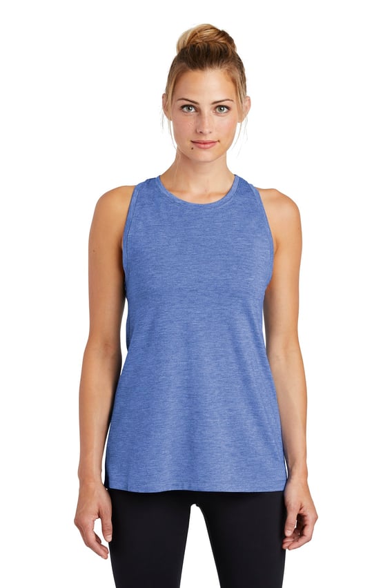 Front view of Women’s PosiCharge &reg; Tri-Blend Wicking Tank