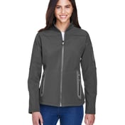 Front view of Ladies’ Three-Layer Fleece Bonded Soft Shell Technical Jacket