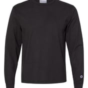 Front view of Garment-Dyed Long Sleeve T-Shirt
