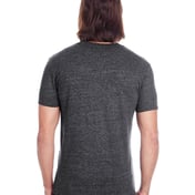 Back view of Unisex Triblend Short-Sleeve T-Shirt