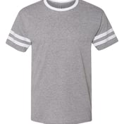 Front view of Triblend Varsity Ringer T-Shirt