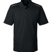 Front view of Radiant Performance Piquéé Polo With Reflective Piping