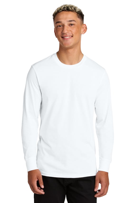 Front view of Unisex Long Sleeve Organic Cotton Tee