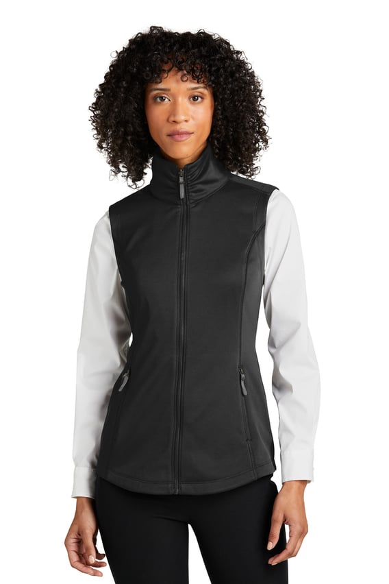Front view of Women’s Collective Smooth Fleece Vest