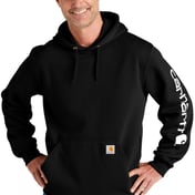 Front view of Midweight Hooded Logo Sweatshirt