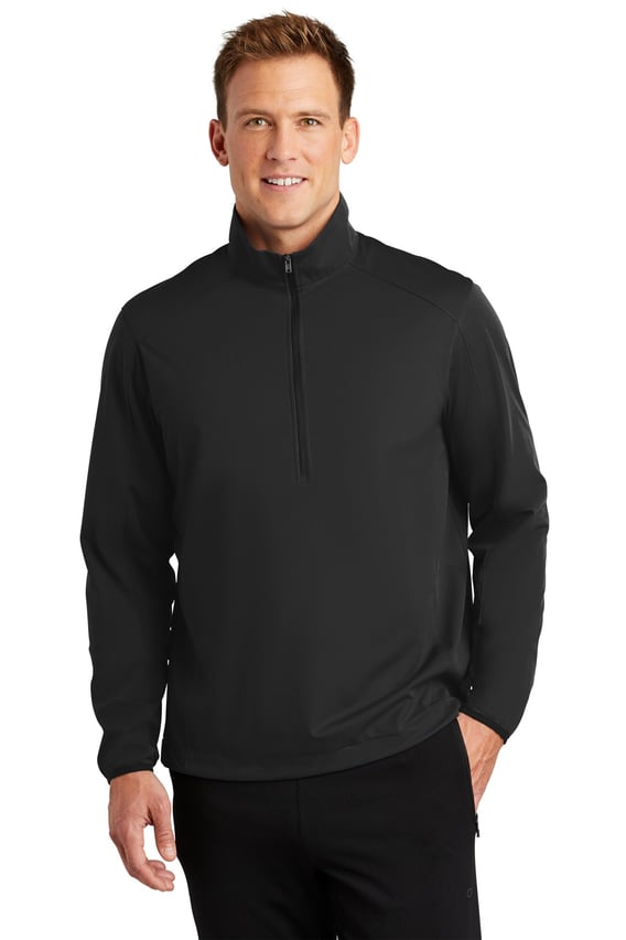 Front view of Active 1/2-Zip Soft Shell Jacket