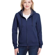 Front view of Ladies’ 7.2 Oz. Sofspun Full-Zip Hooded Sweatshirt