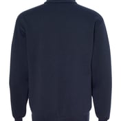Back view of USA-Made Quarter-Zip Pullover Sweatshirt