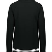 Back view of Women’s All-American Fleece Funnel Neck Sweatshirt