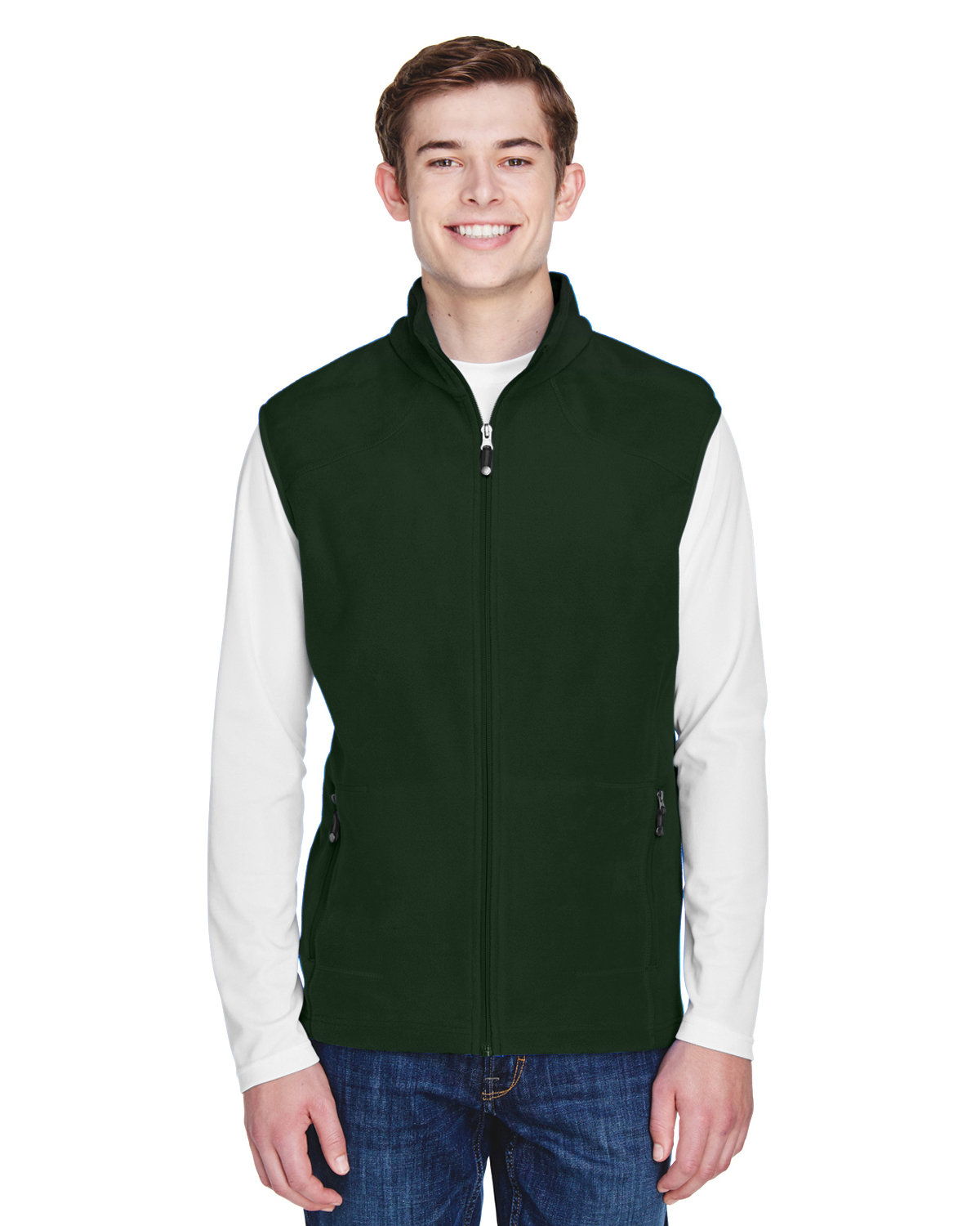 Front view of Men’s Voyage Fleece Vest