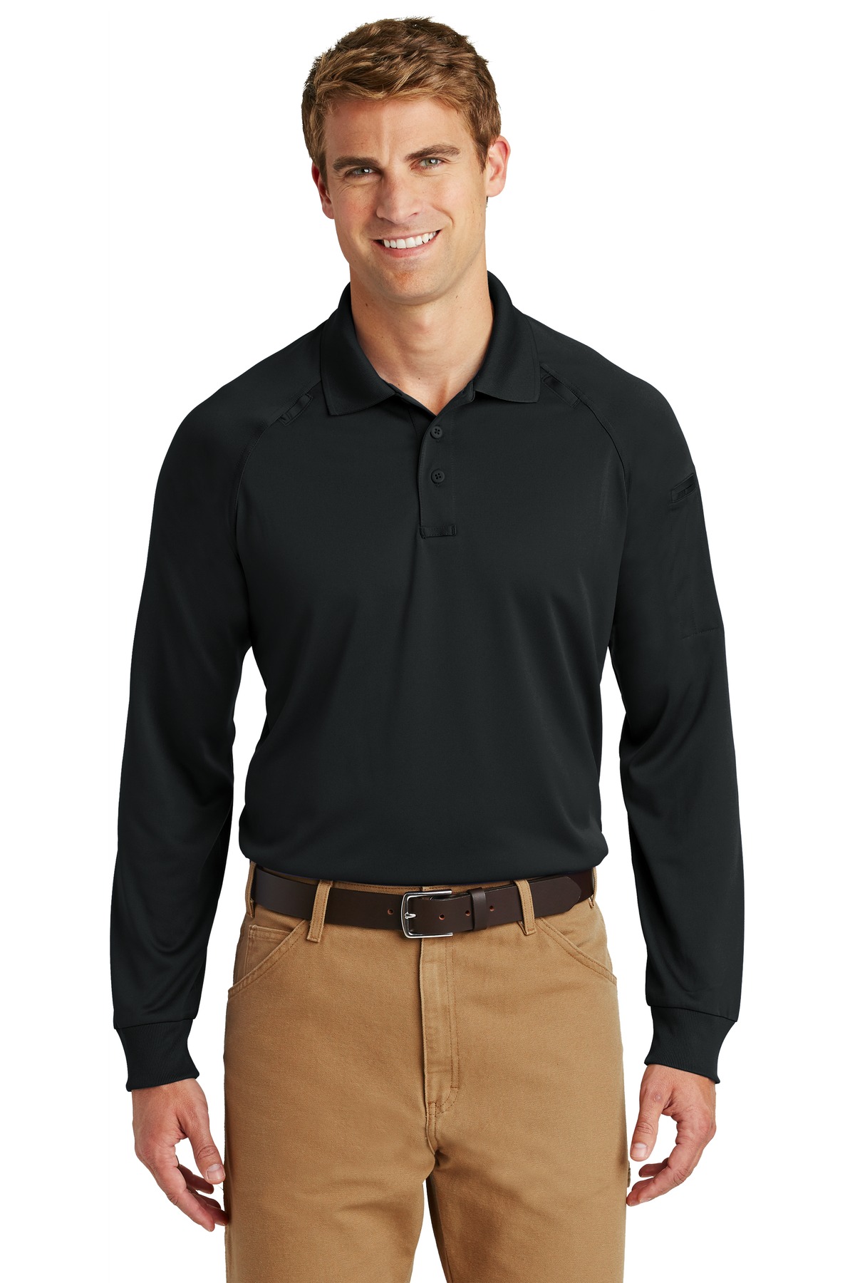 Front view of Select Long Sleeve Snag-Proof Tactical Polo