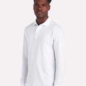 Side view of Dri-Power® Long Sleeve Polo