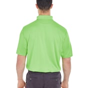 Back view of Men’s Cool & Dry Jacquard Stripe Polo