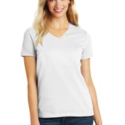 Front view of Women’s Perfect Blend® CVC V-Neck Tee