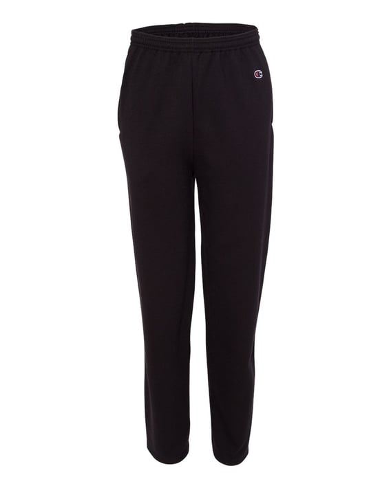 Front view of Powerblend® Open-Bottom Sweatpants With Pockets