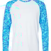 Front view of Panama Colorblocked Long Sleeve T-Shirt