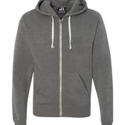 Front view of Triblend Full-Zip Hooded Sweatshirt