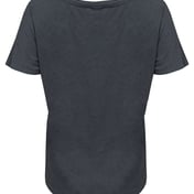 Back view of Women’s Tri-Blend Fleck V-Neck T-Shirt