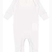 Front view of Infant Baby Rib Coverall