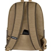 Back view of 100% Waxed Cotton Canvas Backpack