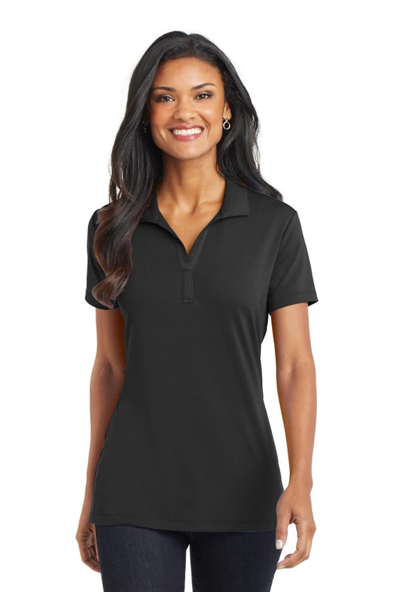 Front view of Women’s Cotton Touch Performance Polo