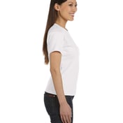 Side view of Ladies’ Premium Jersey T-Shirt