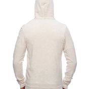 Back view of Unisex Triblend Full-Zip Hoodie