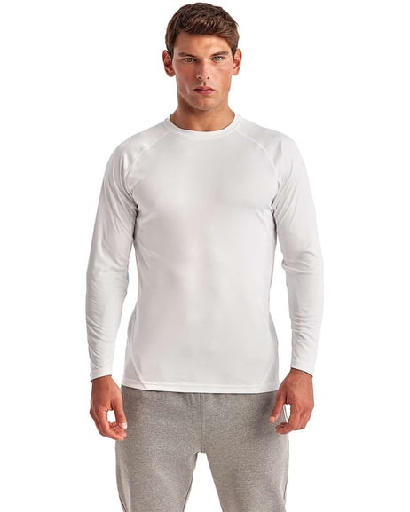 Front view of Panelled Long Sleeve Tech T-Shirt