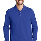 Front view of EZCotton&reg; Long Sleeve Polo