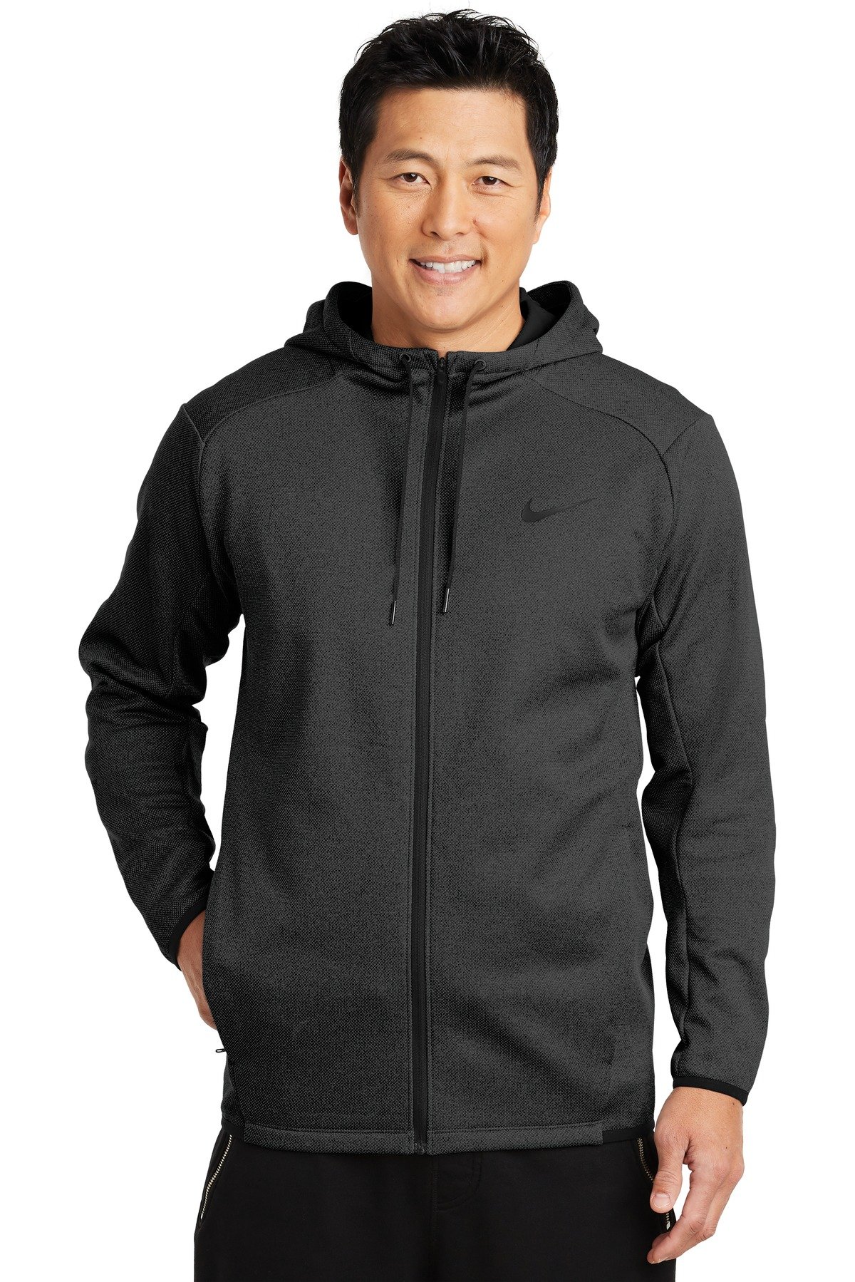 Front view of Therma-FIT Textured Fleece Full-Zip Hoodie