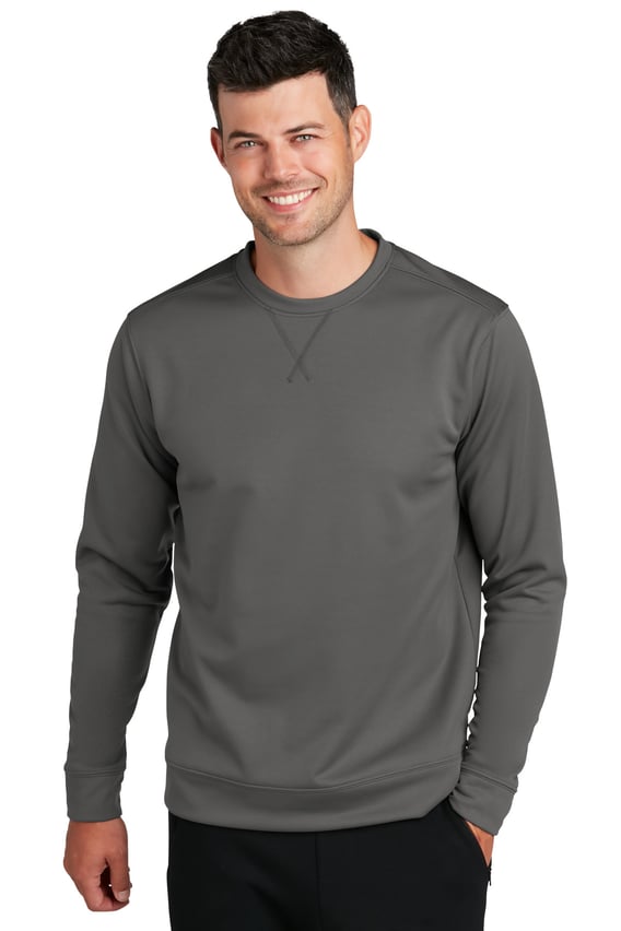 Front view of Performance Fleece Crewneck Sweatshirt