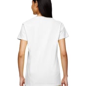 Back view of Ladies’ Heavy Cotton™ V-Neck T-Shirt