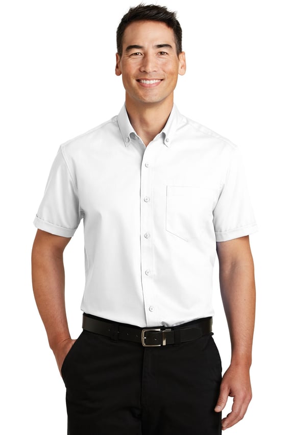 Front view of Short Sleeve SuperPro Twill Shirt