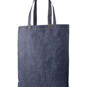 Side view of Denim Tote Bag