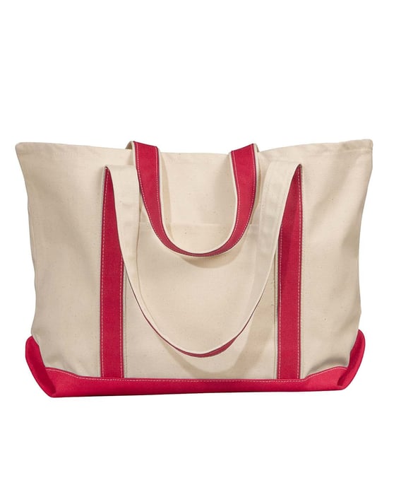 Front view of Carmel Classic XL Cotton Canvas Boat Tote