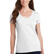 Front view of Ladies Fan Favorite V-Neck Tee