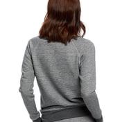 Back view of Ladies’ French Terry Raglan Boat Neck